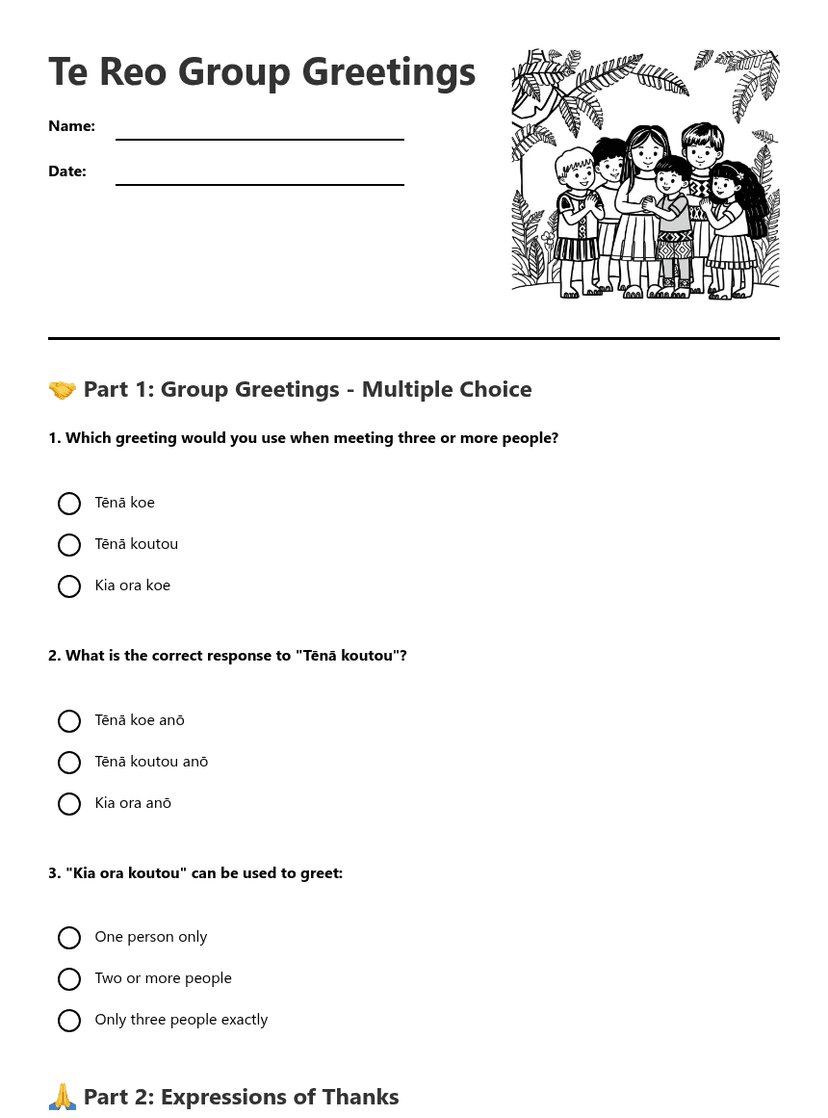 Te Reo Group Greetings