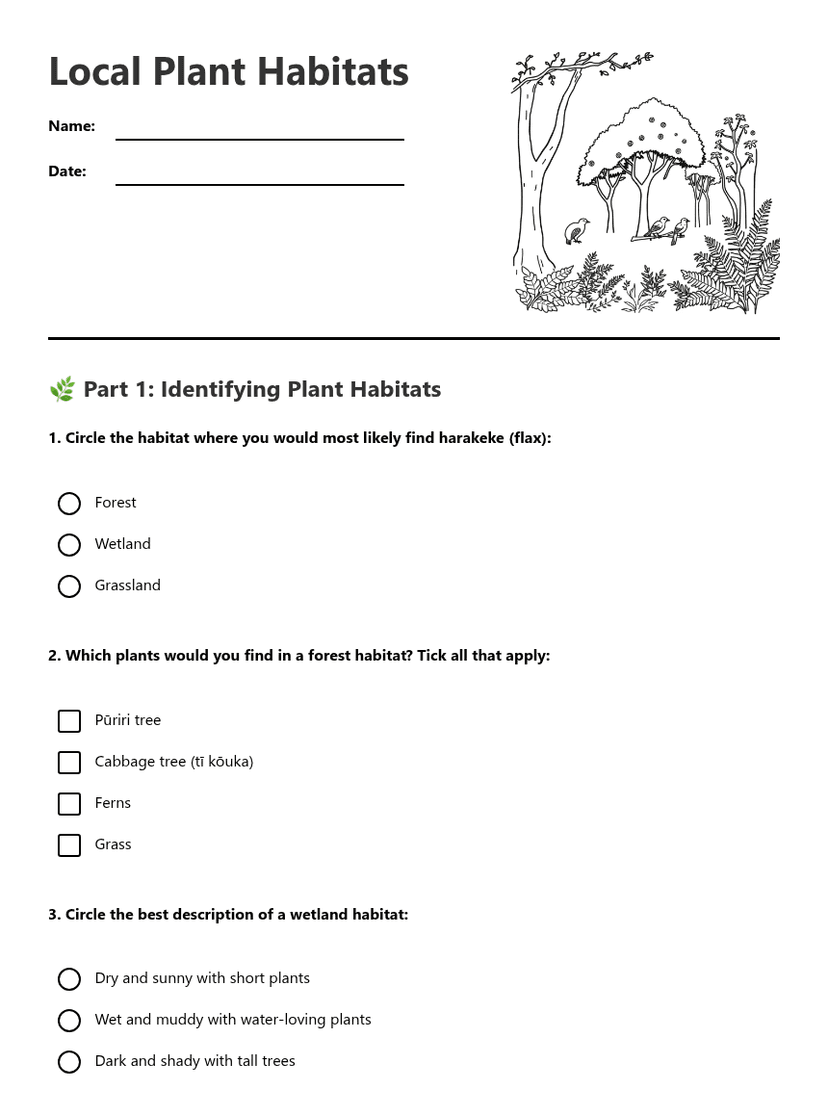 Local Plant Habitats