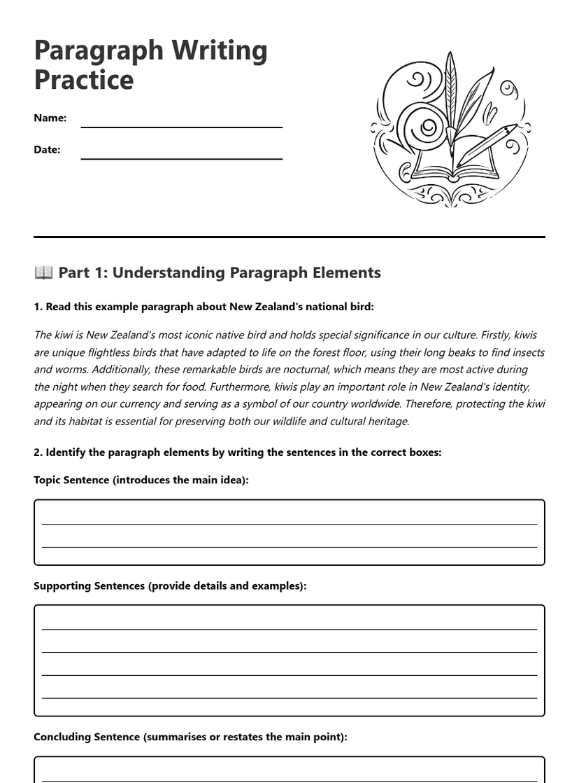 Paragraph Writing Practice