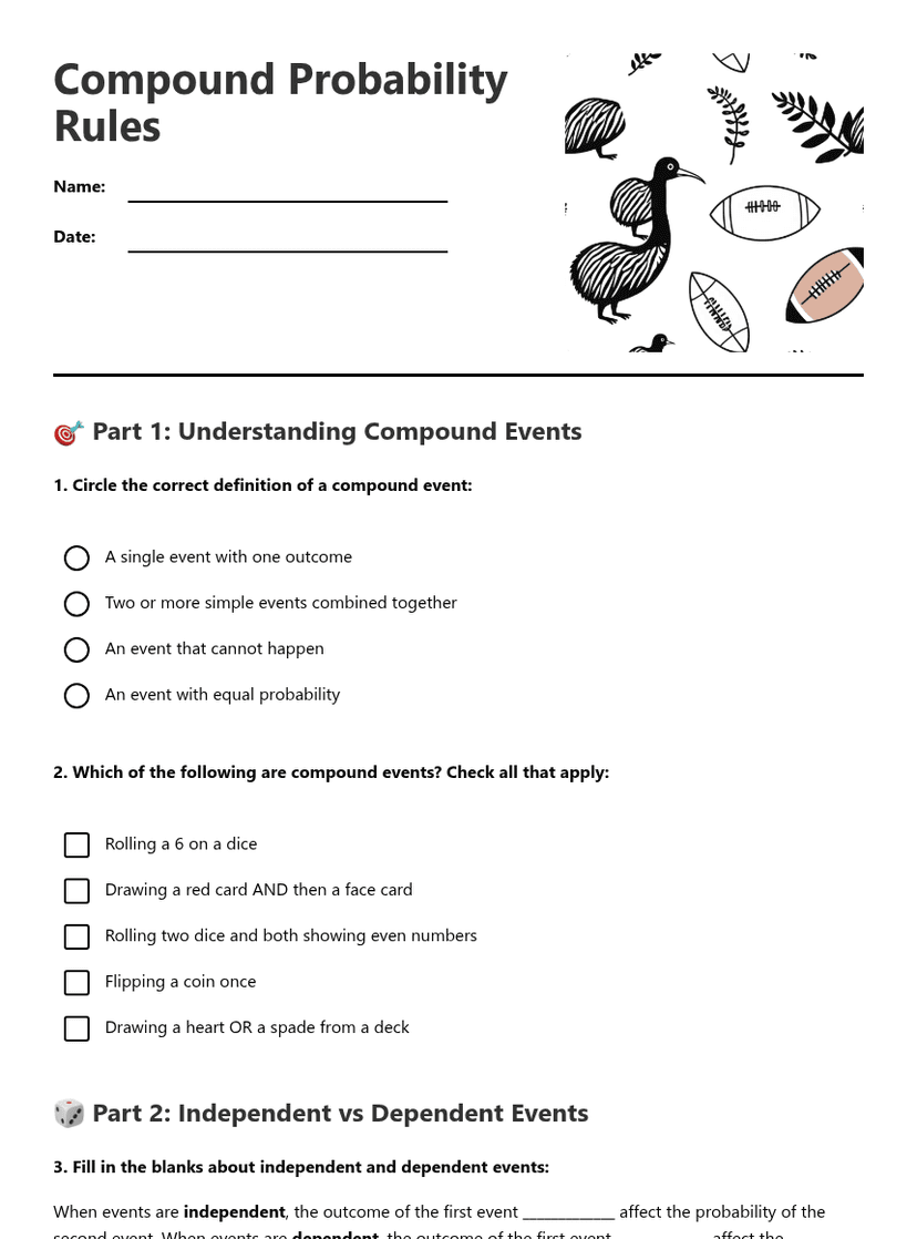 Compound Probability Rules