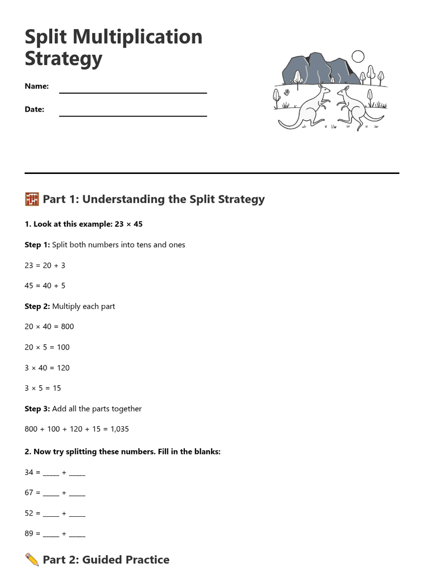 Split Multiplication Strategy