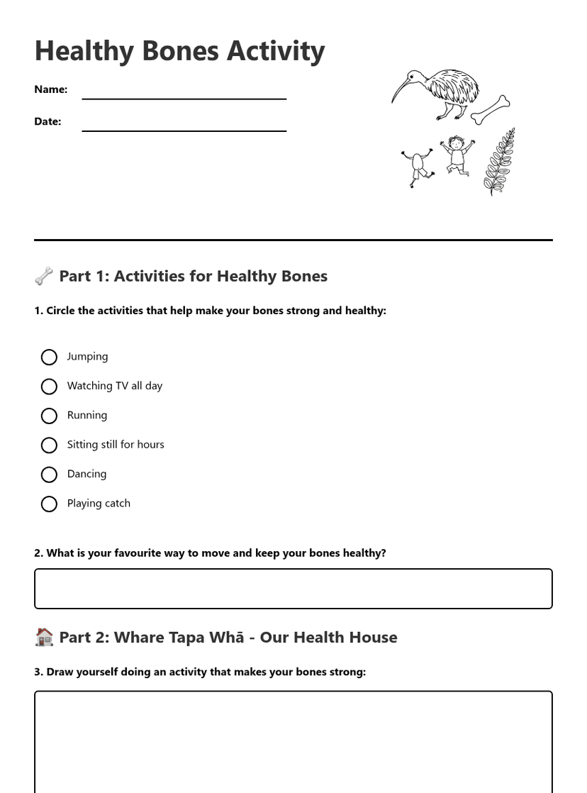 Healthy Bones Activity