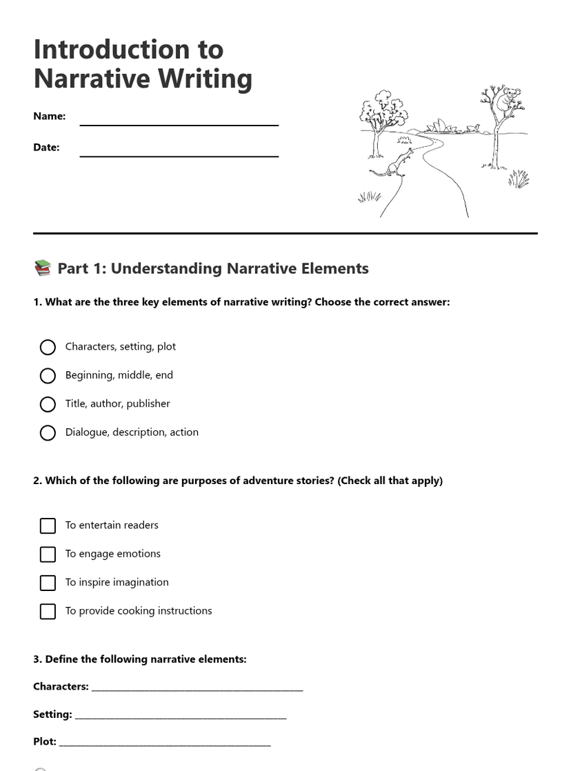 Introduction to Narrative Writing