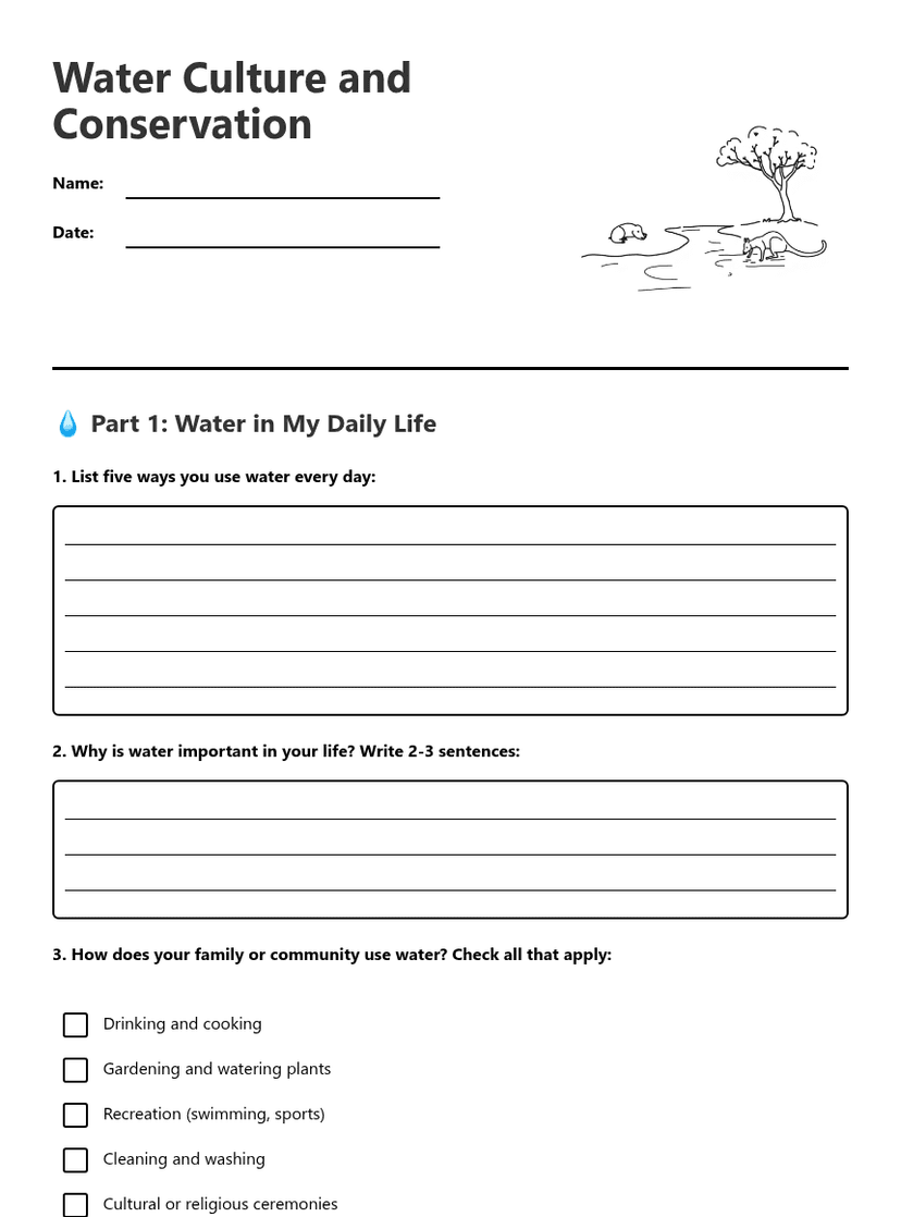 Water Culture and Conservation