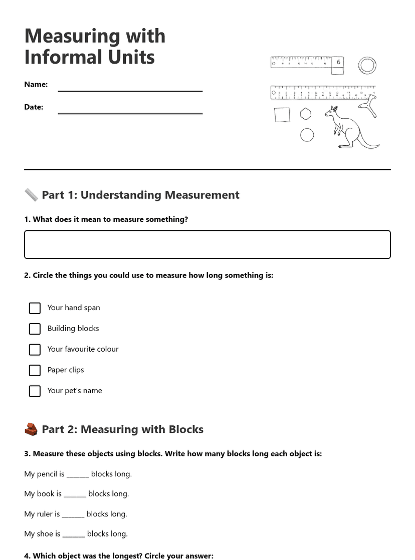 Measuring with Informal Units