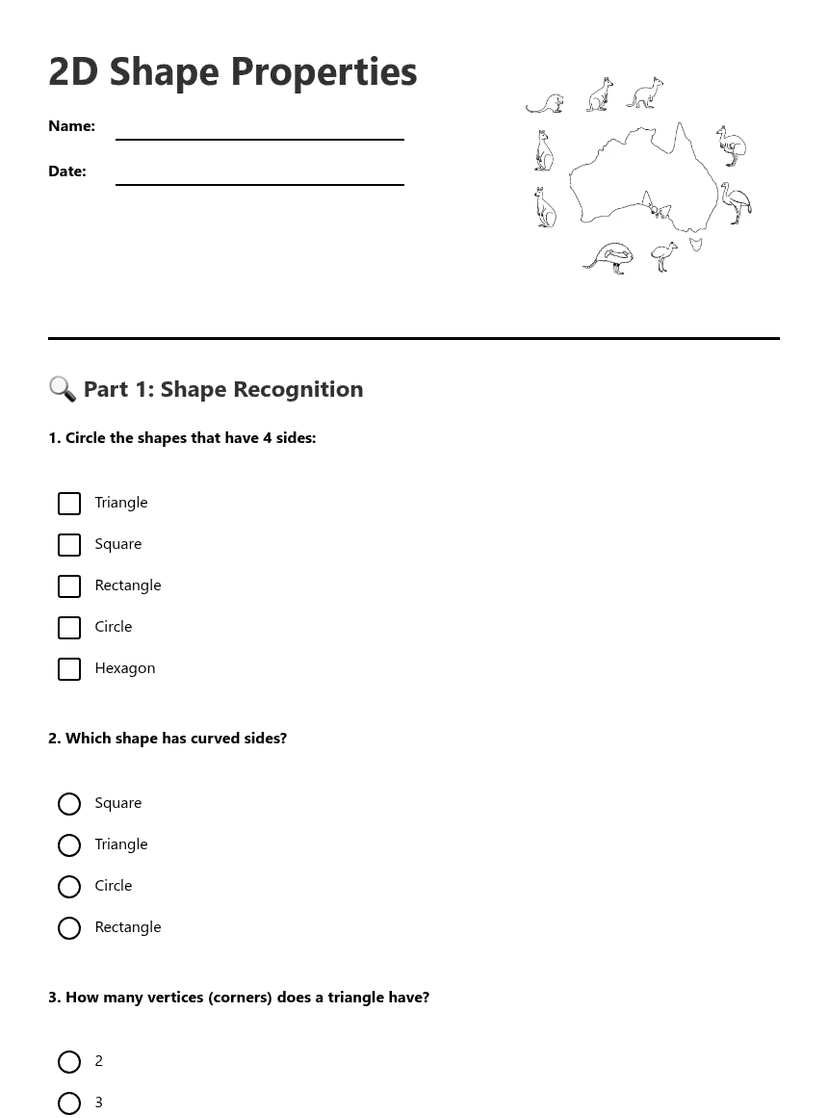 2D Shape Properties