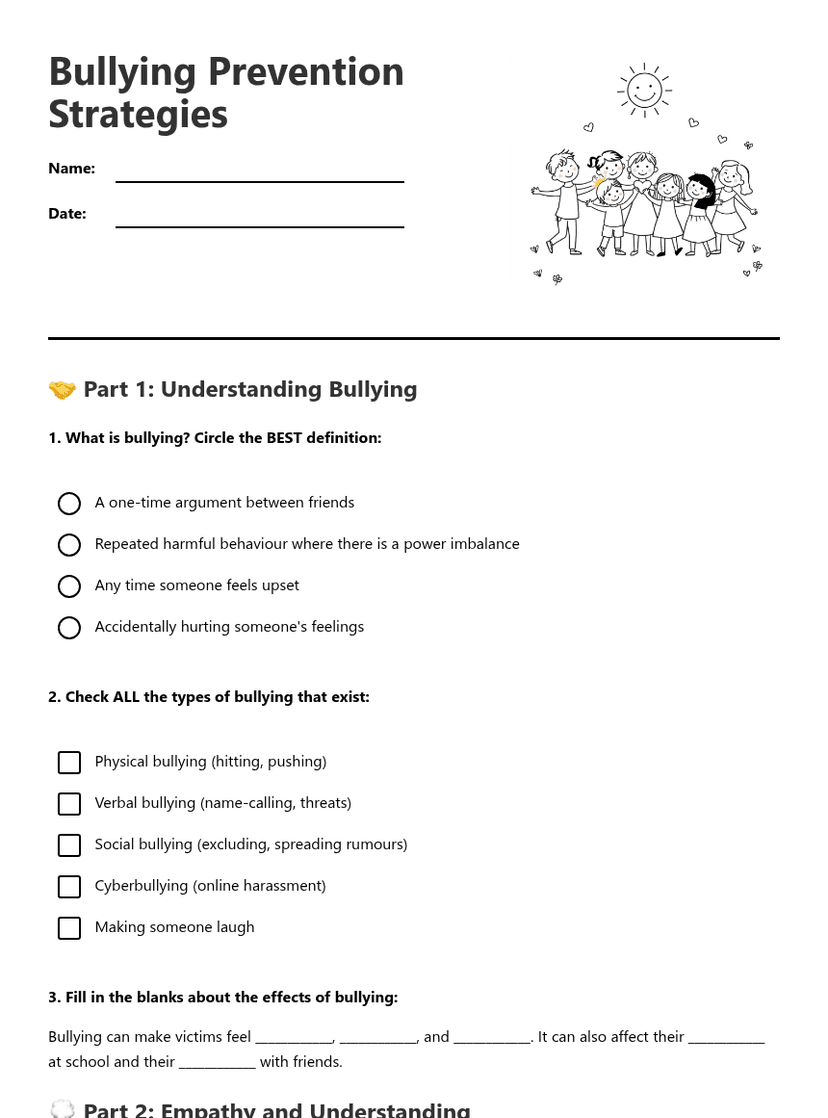 Bullying Prevention Strategies