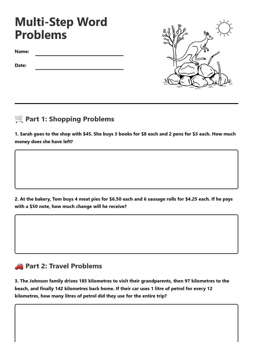 Multi-Step Word Problems