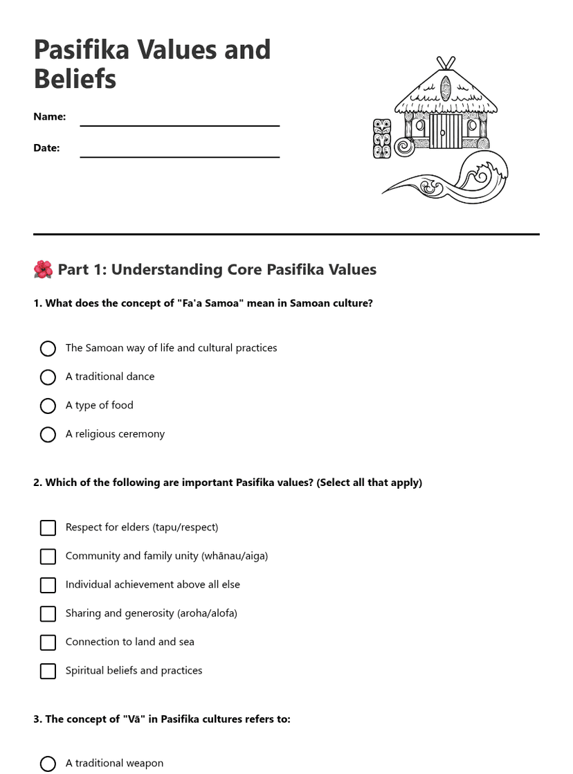 Pasifika Values and Beliefs