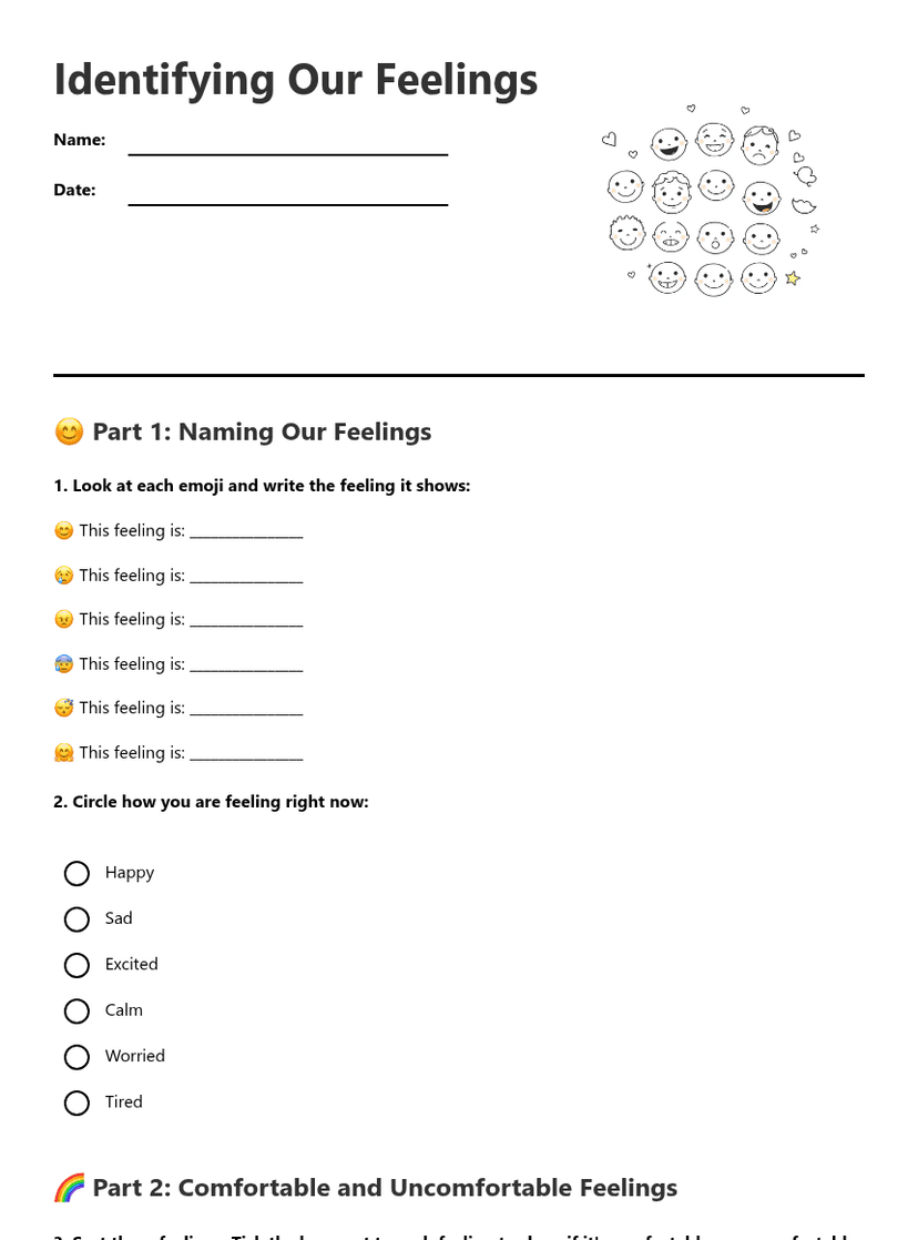 Identifying Our Feelings
