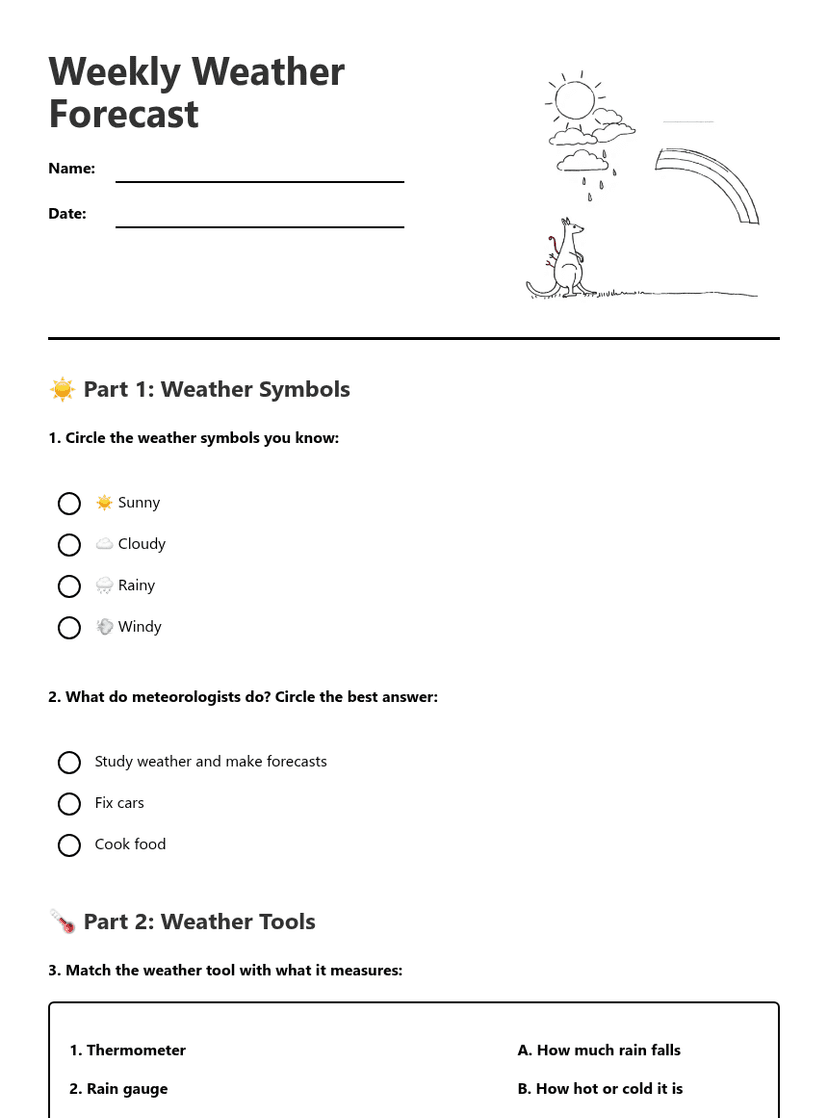 Weekly Weather Forecast