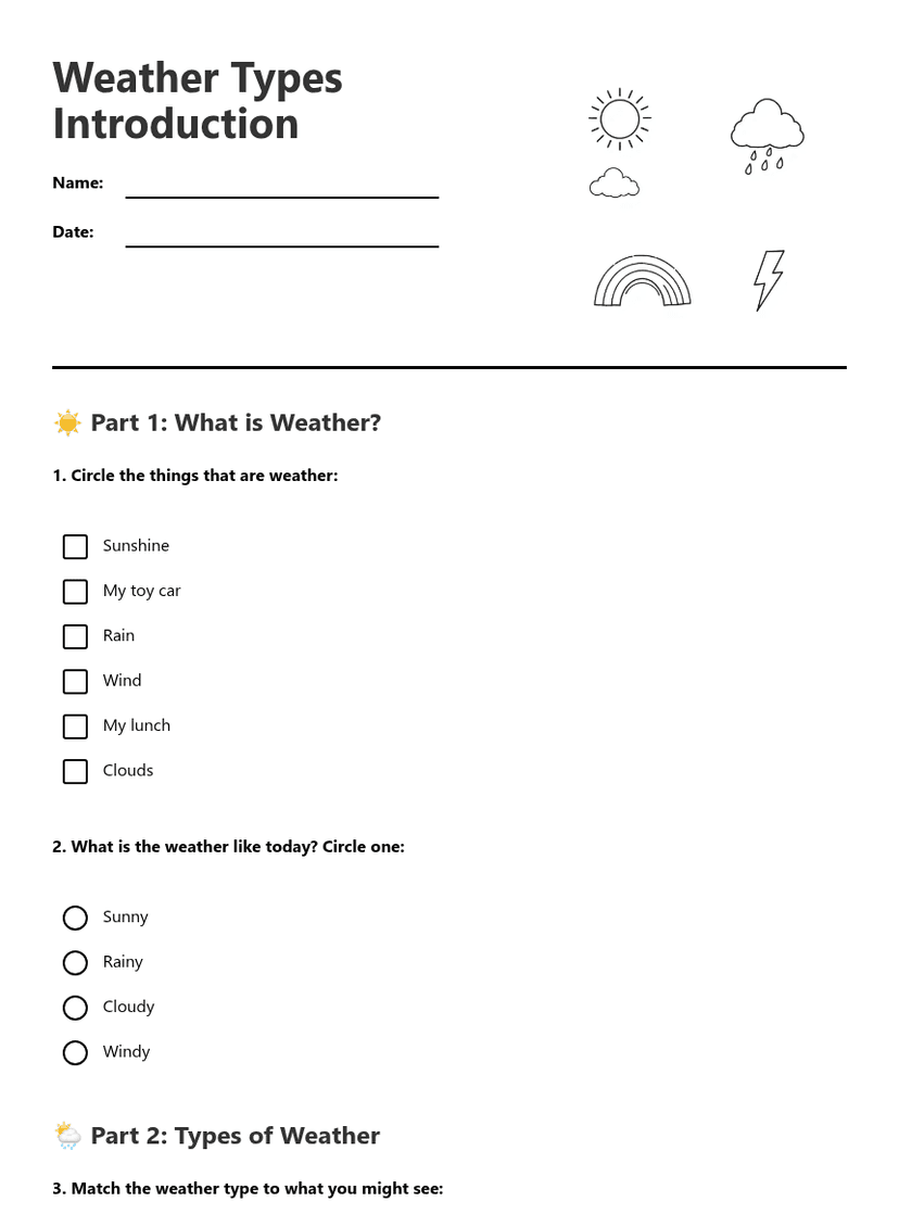 Weather Types Introduction