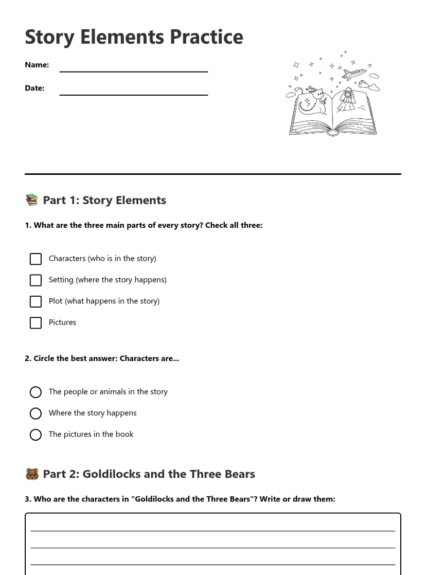 Story Elements Practice