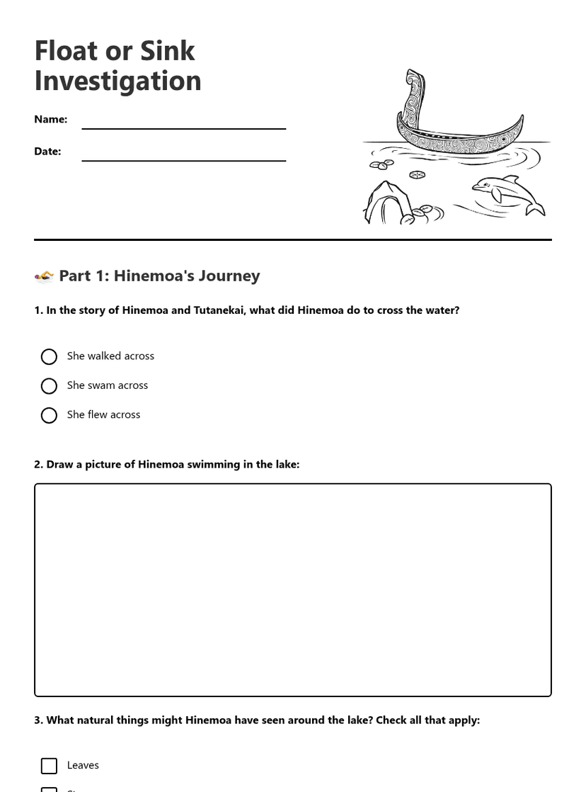 Float or Sink Investigation