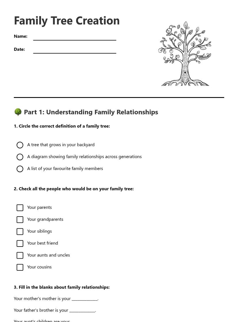Family Tree Creation