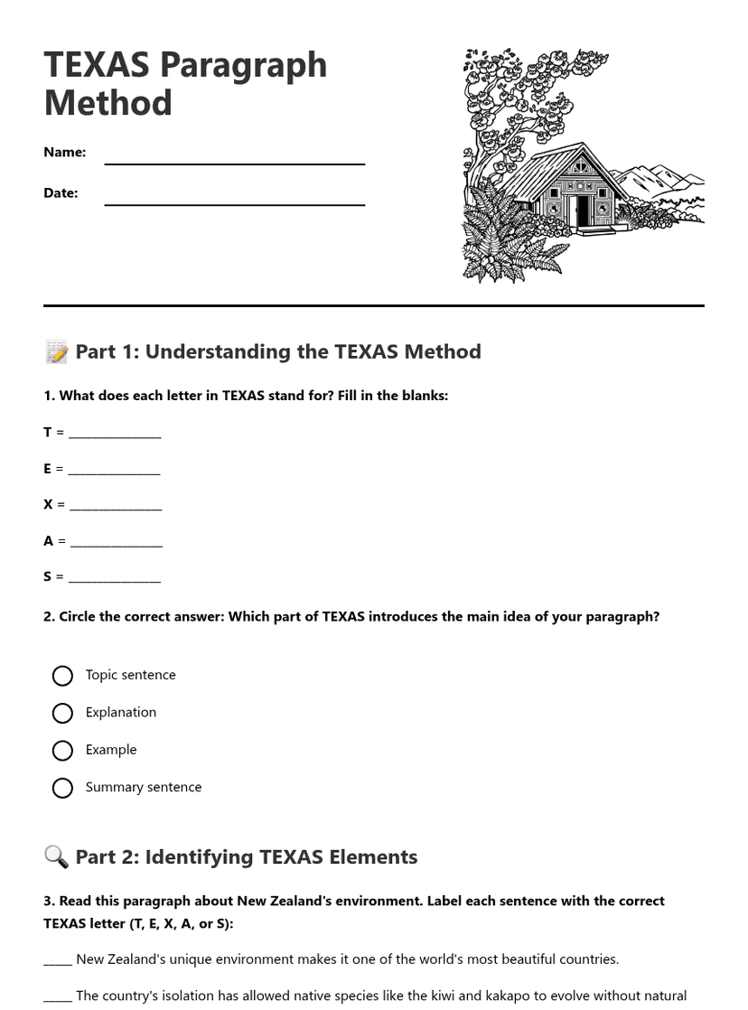 TEXAS Paragraph Method