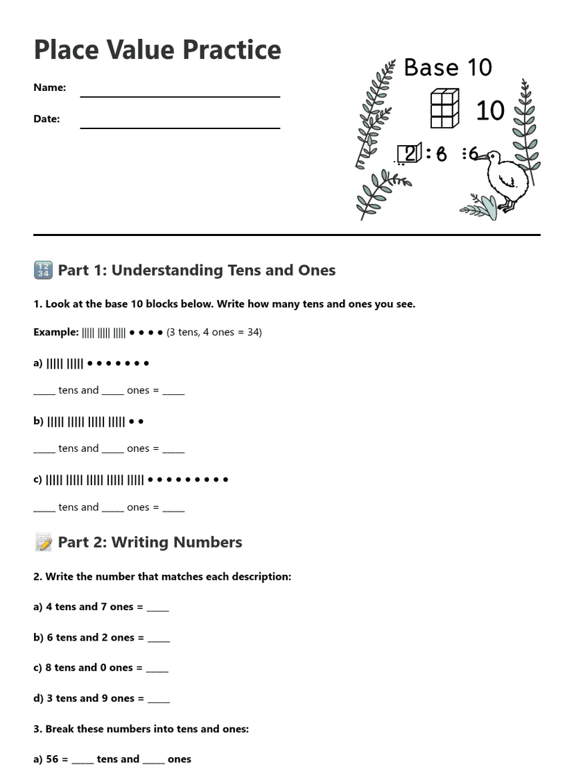 Place Value Practice