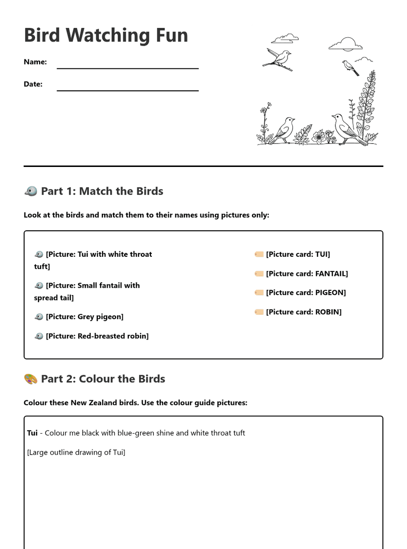 Bird Watching Fun