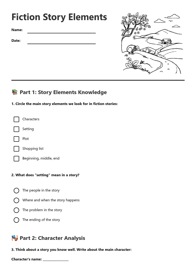 Fiction Story Elements