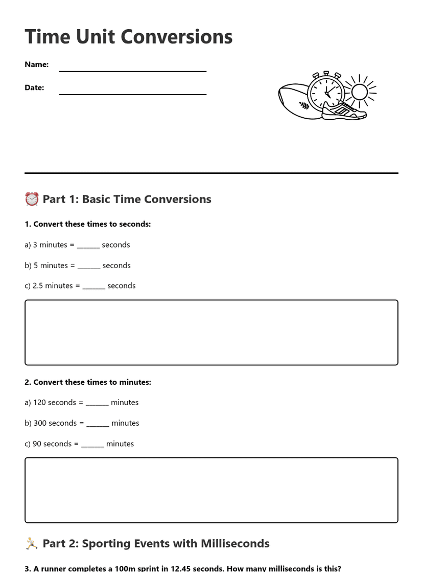 Time Unit Conversions