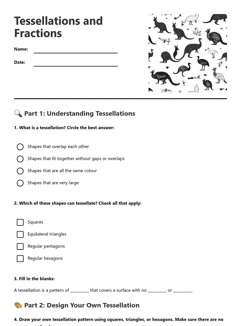 Tessellations and Fractions