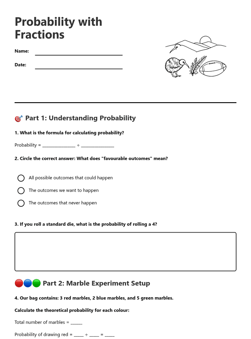 Probability with Fractions