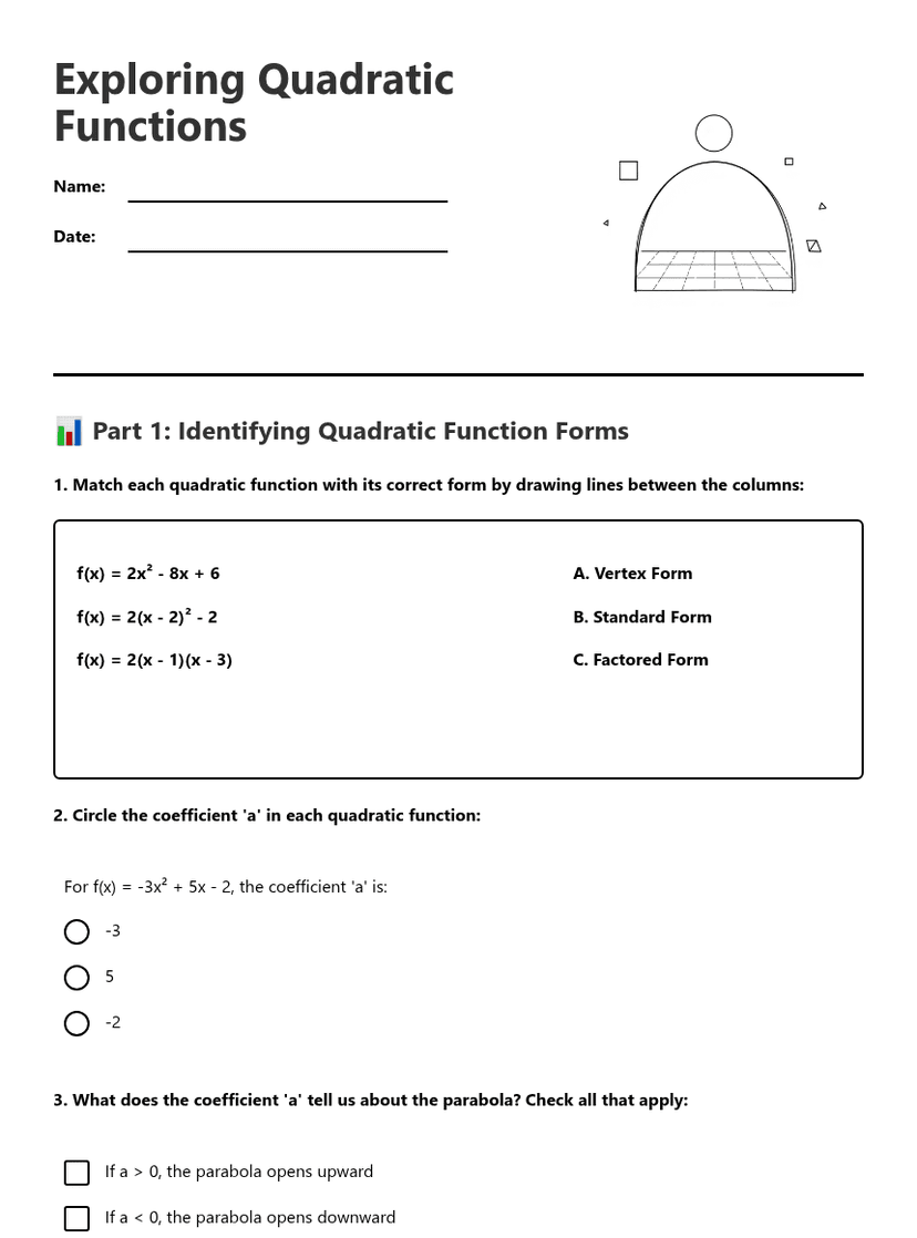 Exploring Quadratic Functions