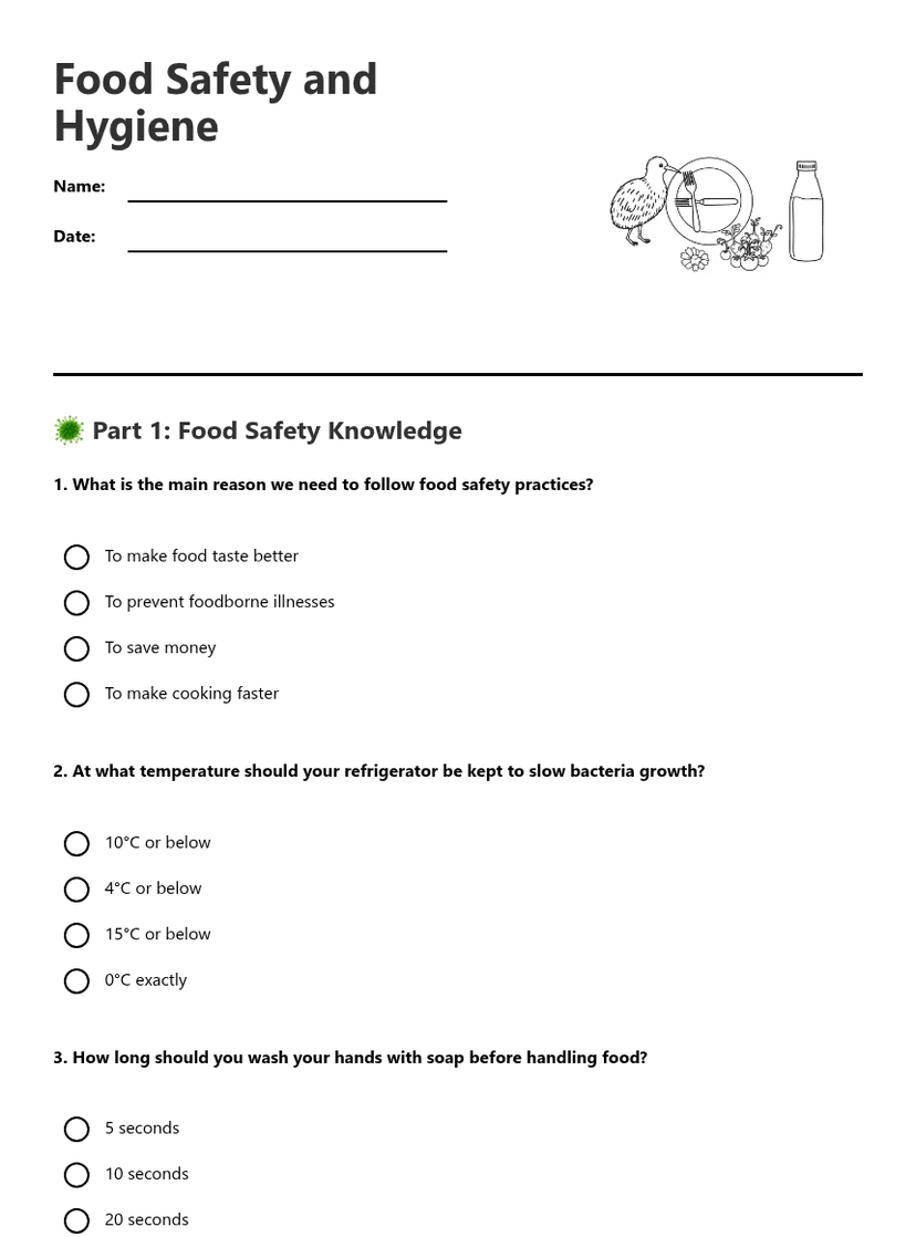 Food Safety and Hygiene