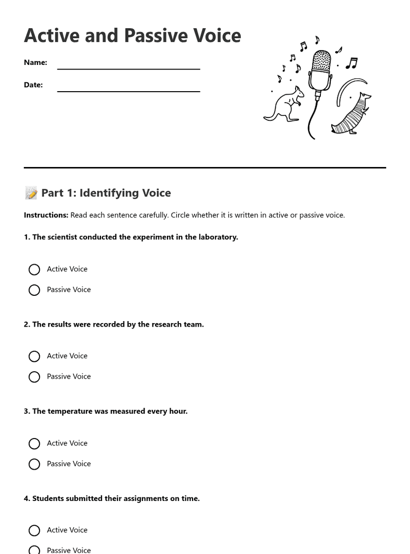 Active and Passive Voice