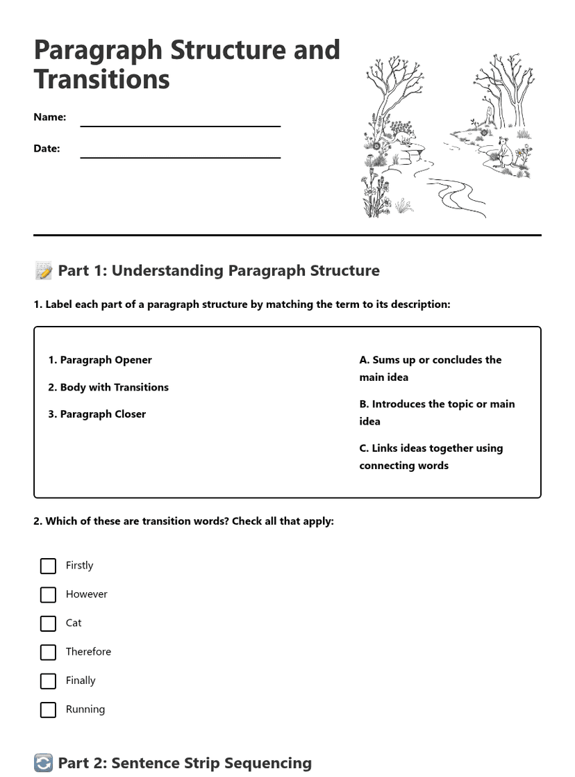 Paragraph Structure and Transitions