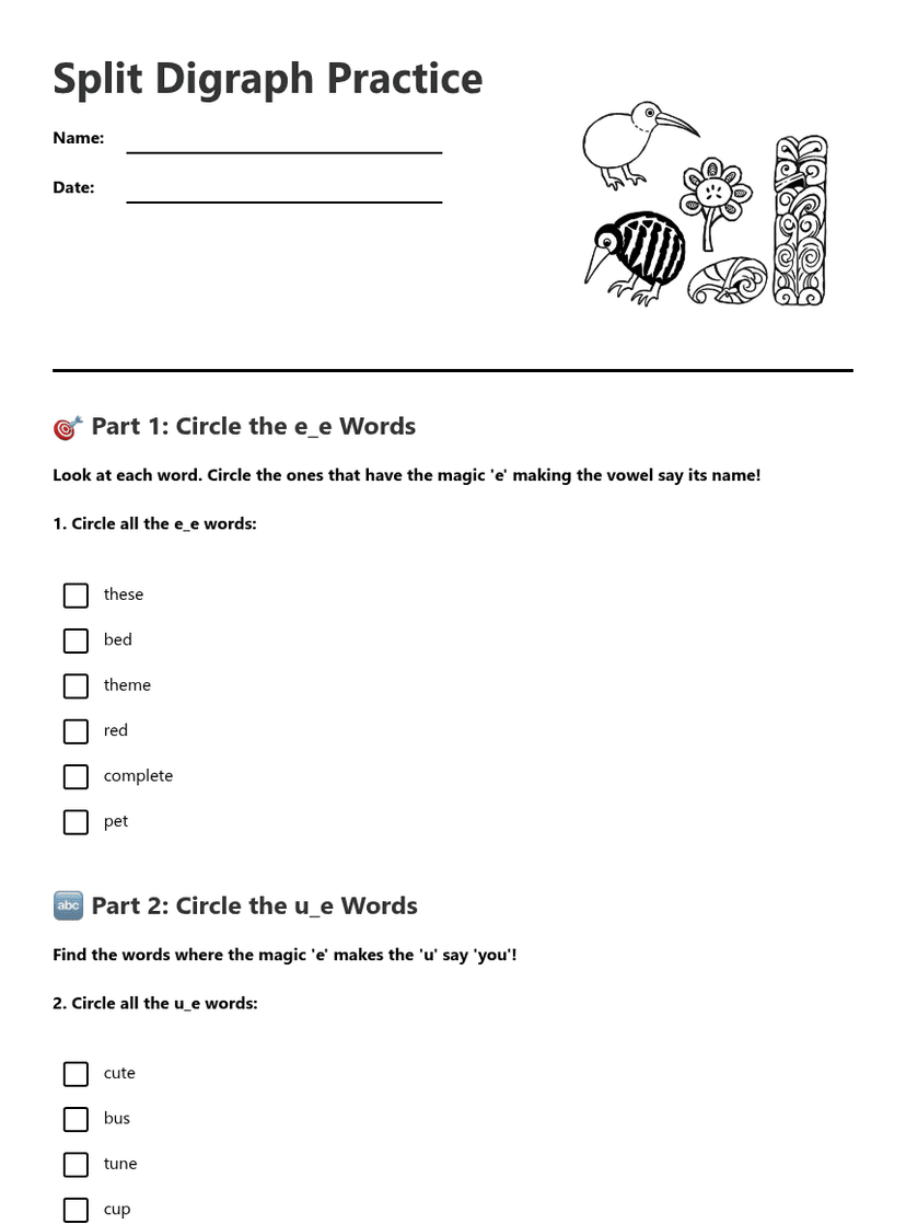 Split Digraph Practice