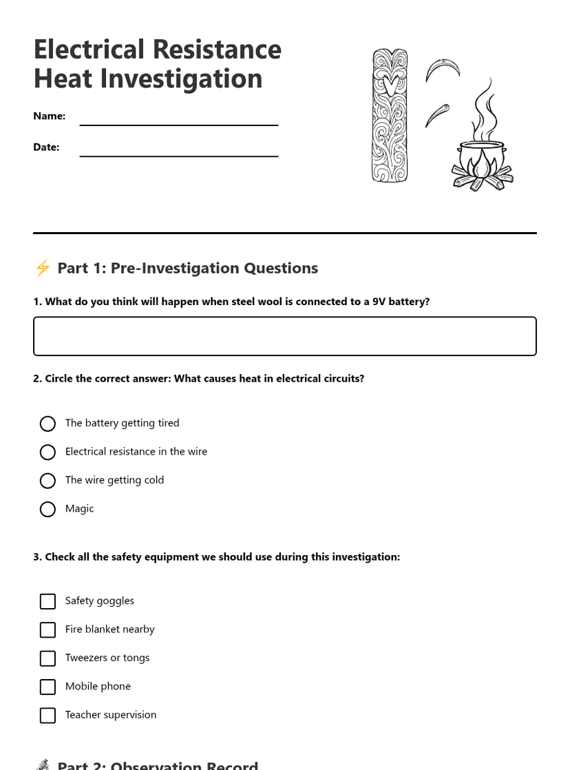 Electrical Resistance Heat Investigation