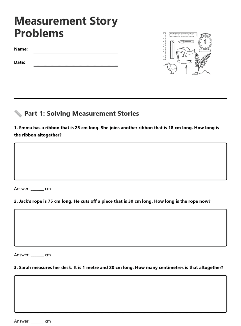 Measurement Story Problems