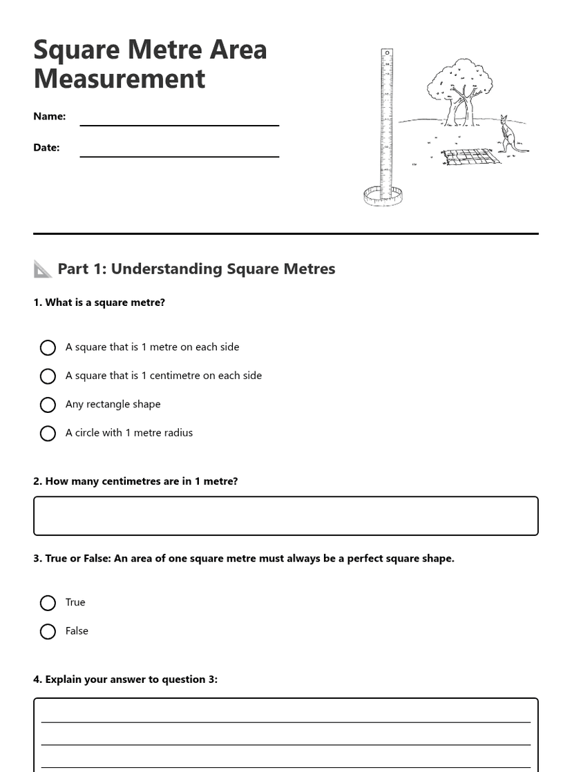 Square Metre Area Measurement