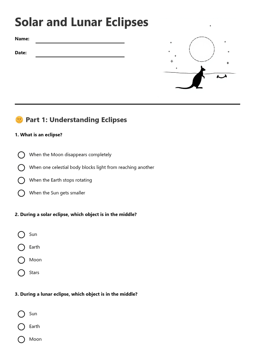 Solar and Lunar Eclipses