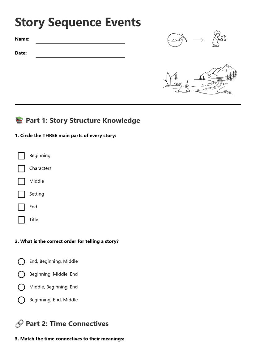 Story Sequence Events