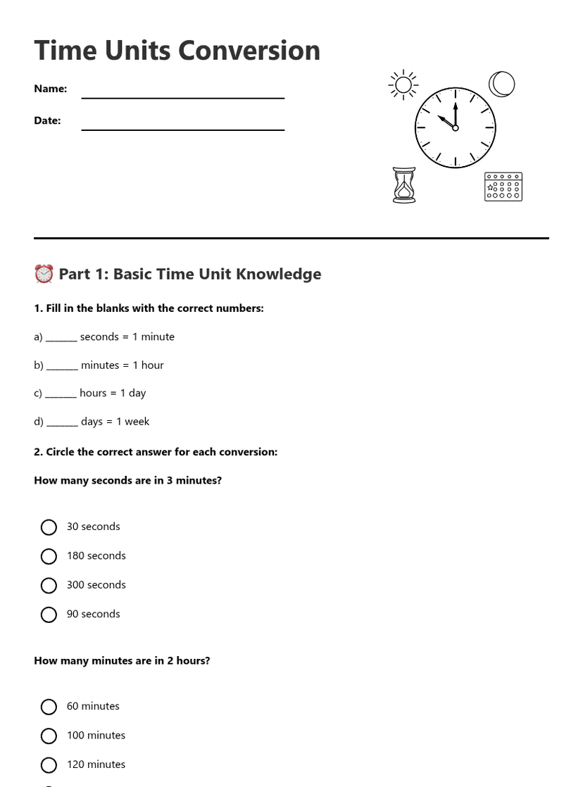 Time Units Conversion