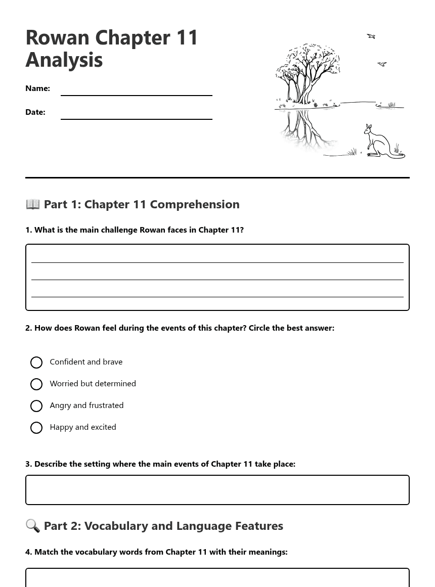 Rowan Chapter 11 Analysis worksheet preview