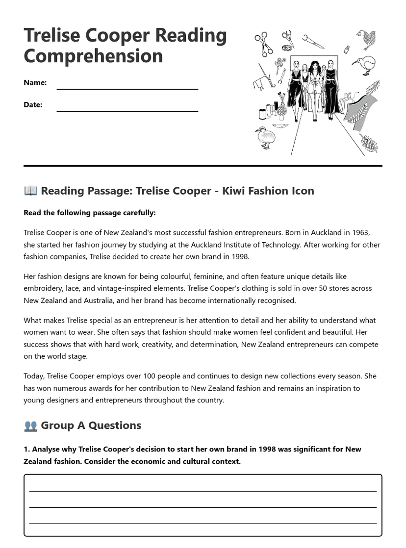 Trelise Cooper Reading Comprehension