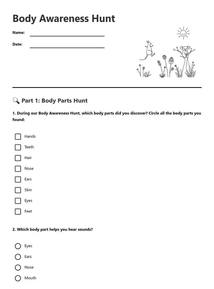 Body Awareness Hunt