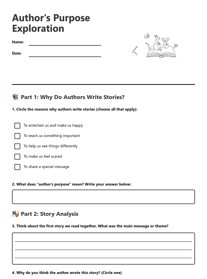 Author's Purpose Exploration
