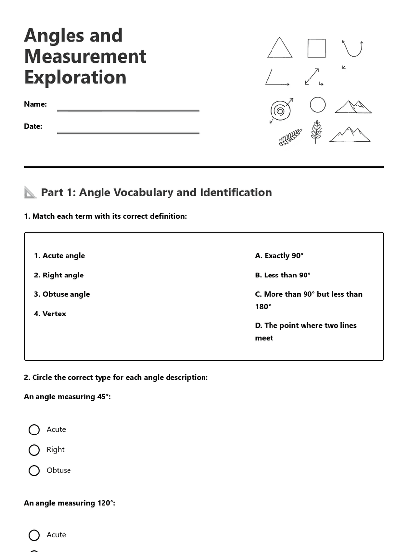 Angles and Measurement Exploration