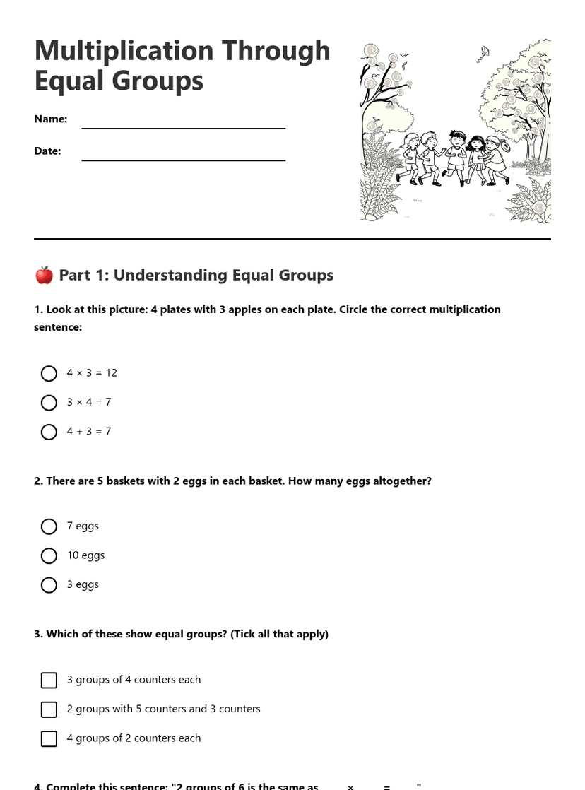 Multiplication Through Equal Groups