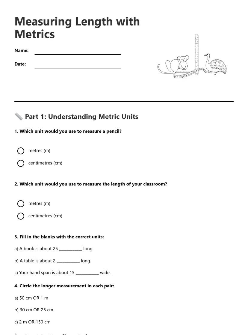 Measuring Length with Metrics