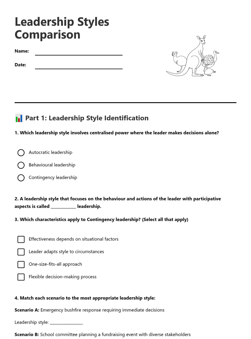 Leadership Styles Comparison