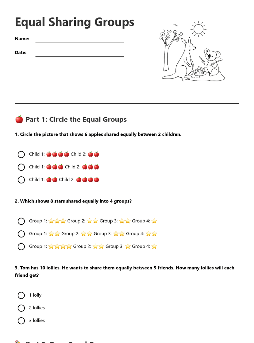 Equal Sharing Groups