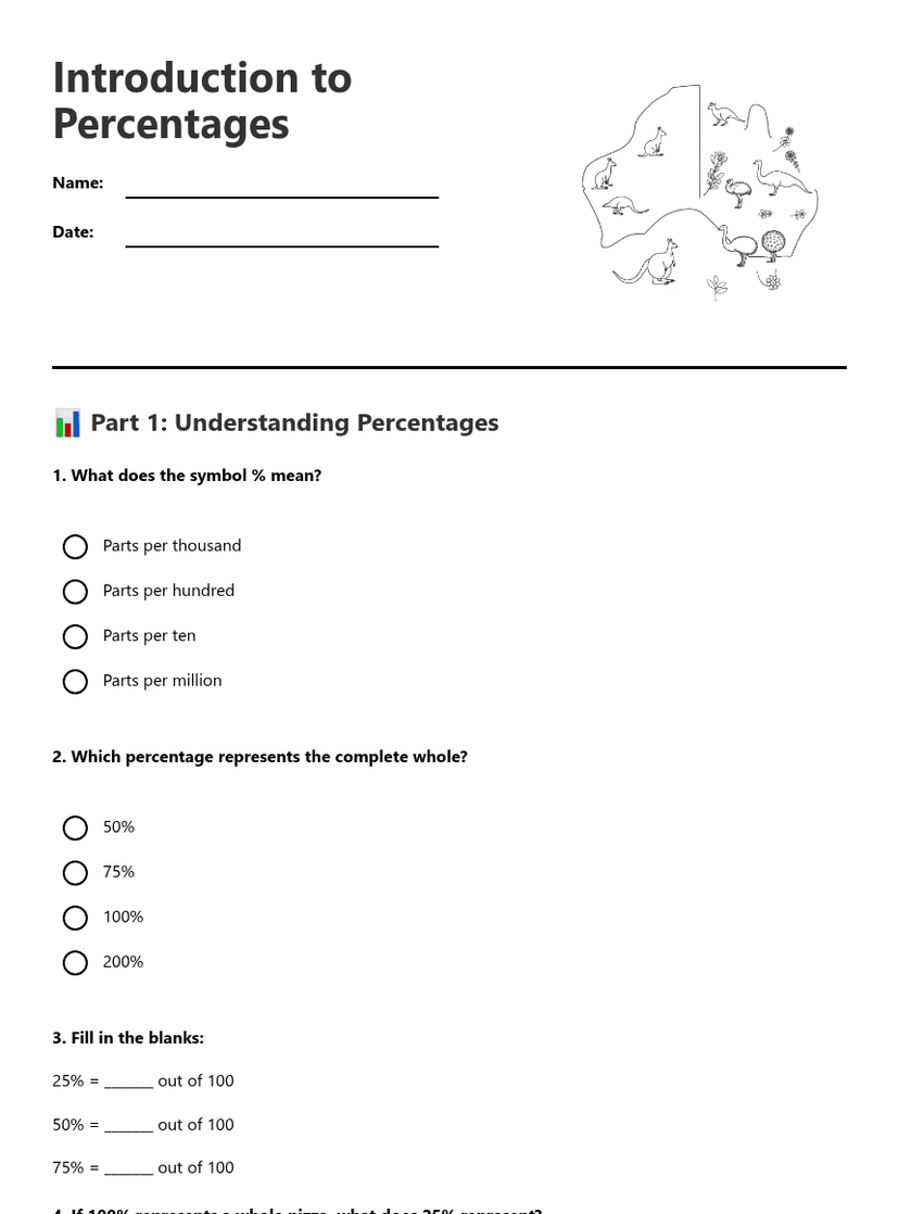 Introduction to Percentages