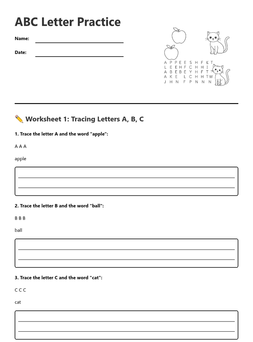 ABC Letter Practice