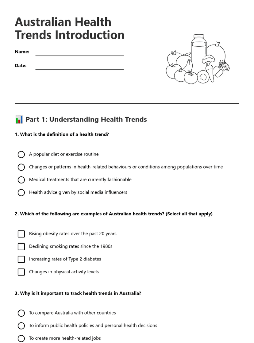 Australian Health Trends Introduction