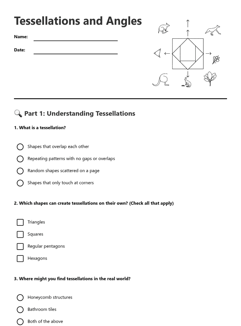 Tessellations and Angles